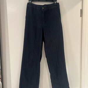 d. jeans Women's Straight Leg Jeans - Dark Blue